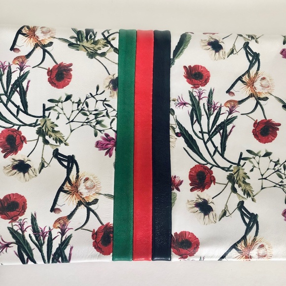 *rare* Floral Clare V. Foldover Leather Clutch - Picture 4 of 11